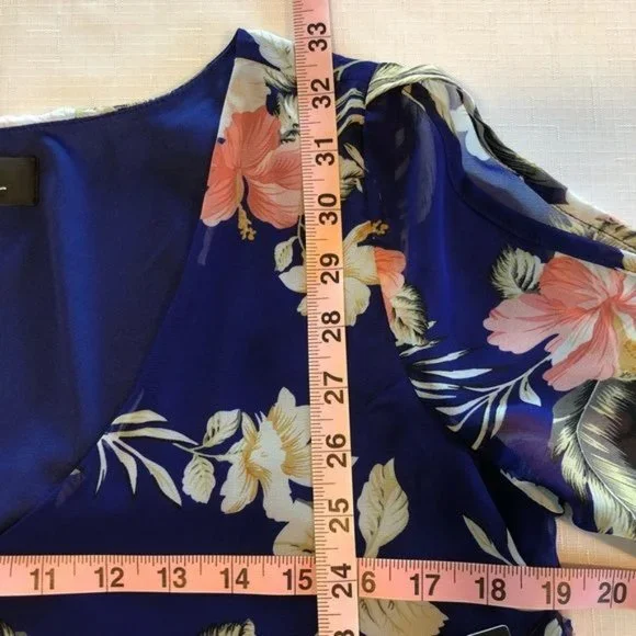 LULUS NWT BLUE & PINK FLORAL LOOSE FIT FLOWY DRESS - Picture 7 of 11